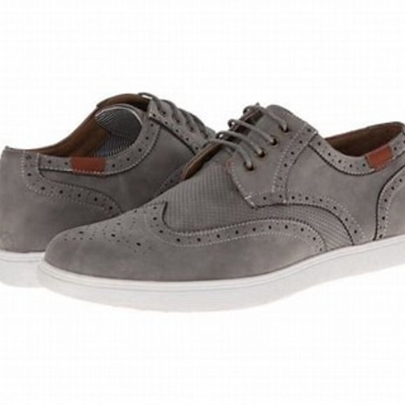 Steve Madden Other - Madden Mens RANNEY Gray Lace Up Oxford Sneaker 12